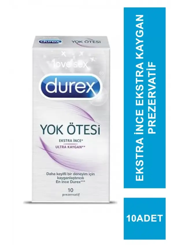 Durex Yok Ötesi Ekstra İnce Ultra Kaygan 10'lu Prezervatif - 1