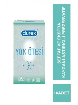 OUTLET - Durex Yok Ötesi Slim Fit Prezervatif 10 Adet - Durex