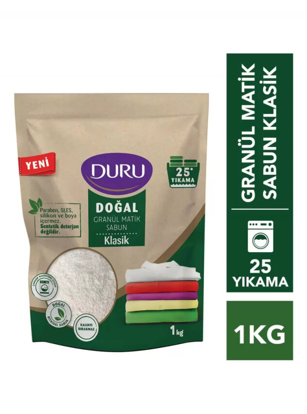 Duru Klasik Doğal Granül Matik Sabun 1 kg - Duru