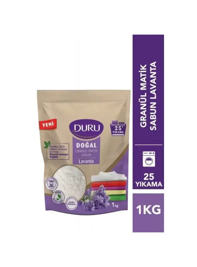 Duru Lavanta Kokulu Doğal Granül Matik Sabun 1 kg - 1