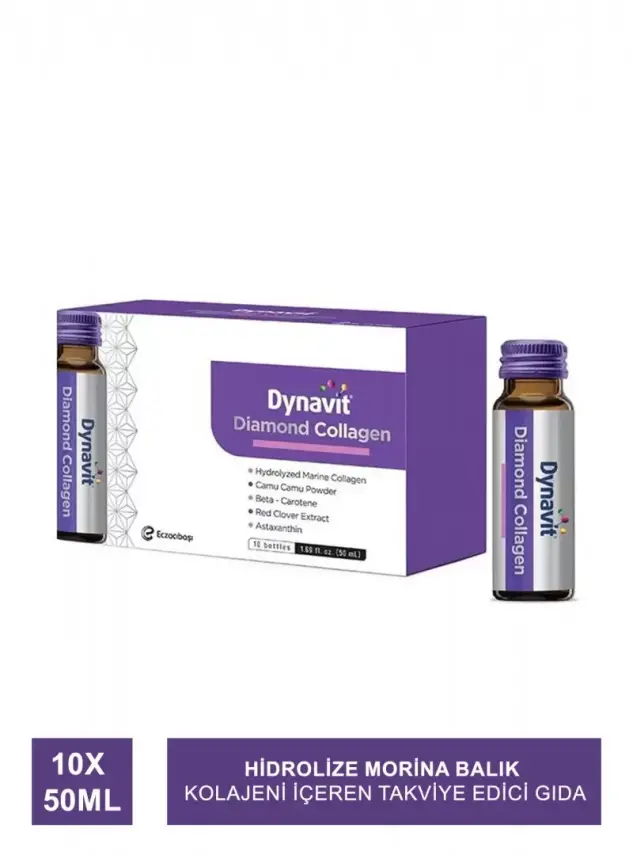 Dynavit Diamond Collagen Sıvı Takviye Edici Gıda 10 x 50 ml - 2
