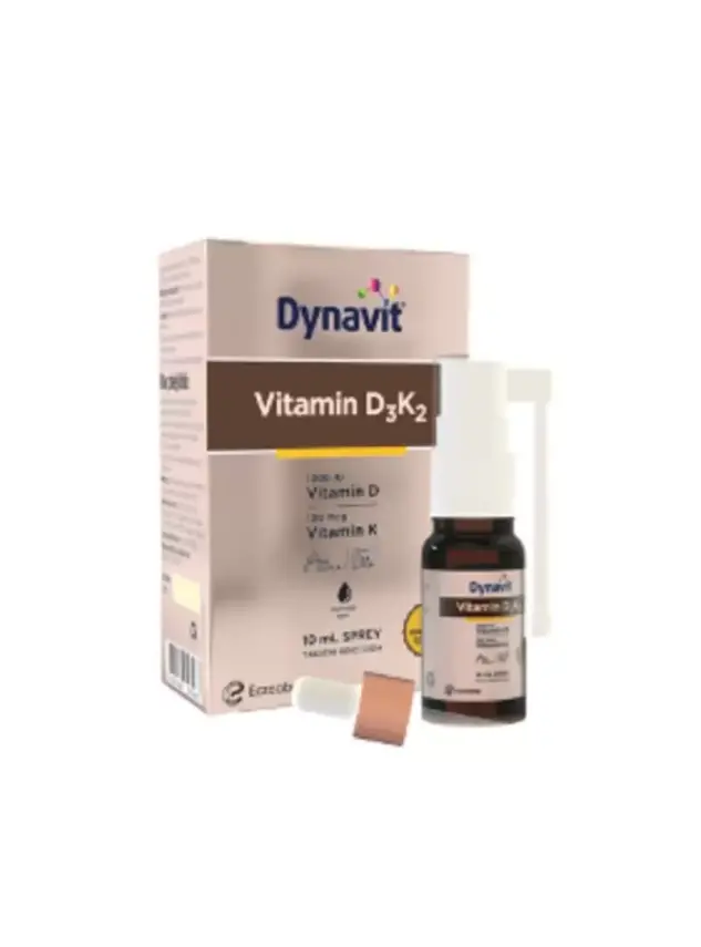 Dynavit Vitamin D3K2 Takviye Edici Gıda Sprey 10 ml - 1