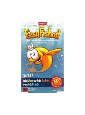 EasyFishoil Omega 3 Çocuk Çiğnenebilir 30 Jel Tablet - Easyvi̇t