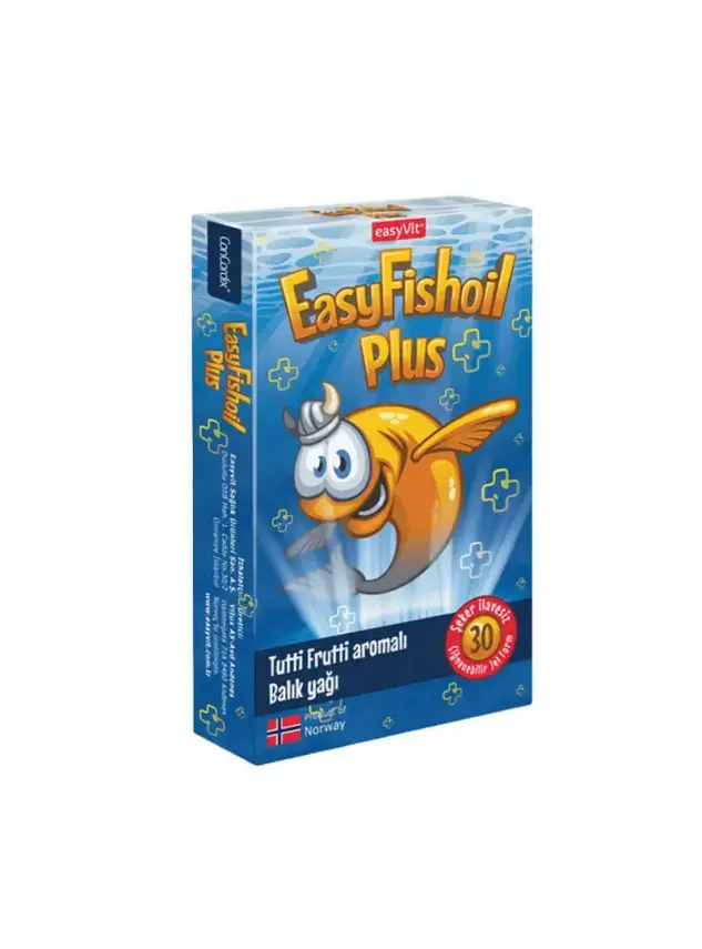 EasyFishoil Plus Omega 3 - Tutti Frutti - Çiğnenebilir 30 Jel Tablet - 1