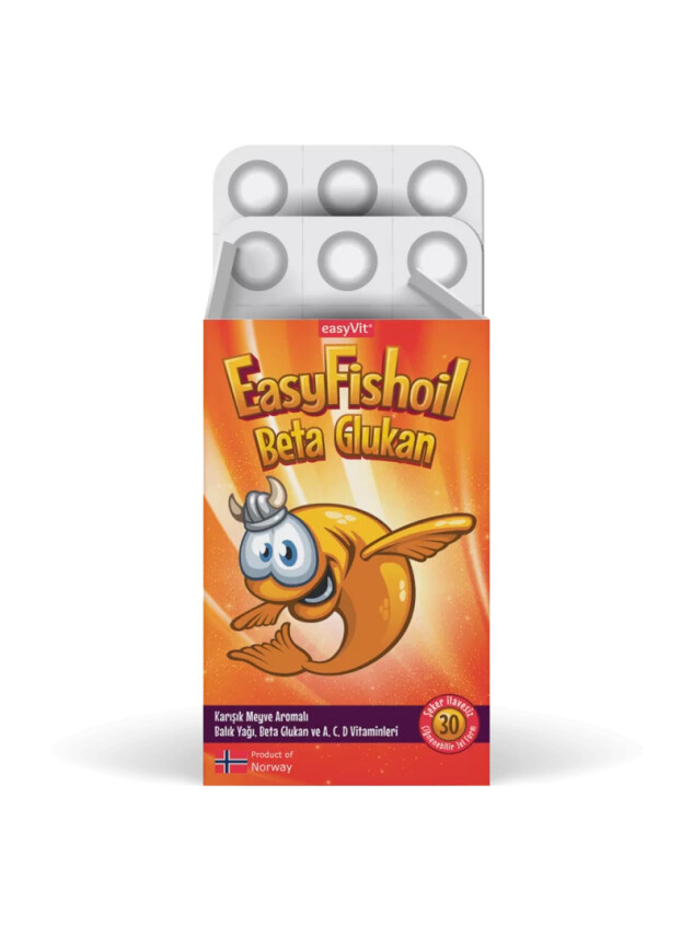 EasyVit EasyFishOil Beta Glukan 30 Tablet - Easyvi̇t