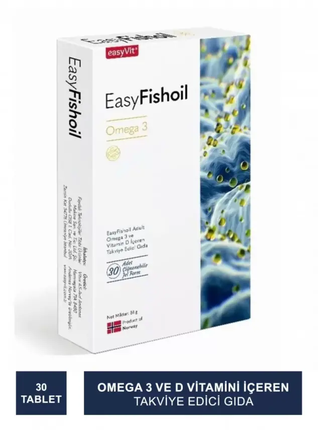 Easyvit EasyFishOil Omega 3 Yetişkin Jel Form 30 Tablet - 2