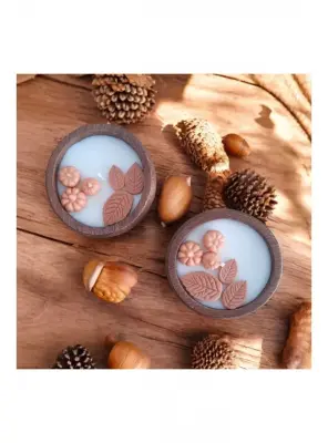 Ebruli Sanat Tasarım Hallowen Temalı Özel Tasarım Soya Wax Mum - 3