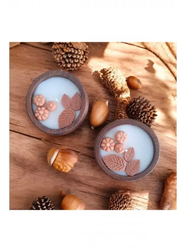 Ebruli Sanat Tasarım Hallowen Temalı Özel Tasarım Soya Wax Mum - 3