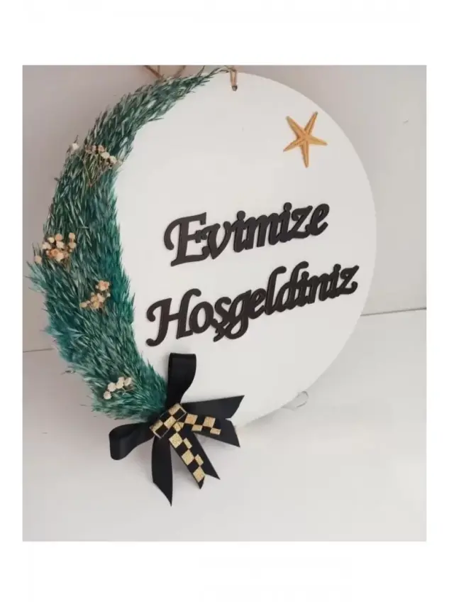 Ebruli Sanat Tasarım Hoşgeldin Kapı Süsü - 2