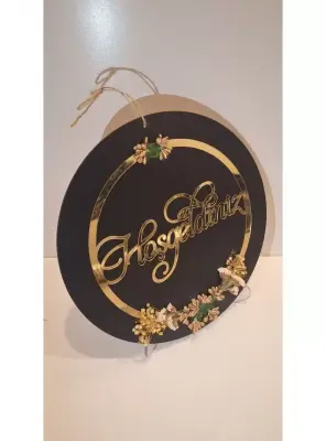 Ebruli Sanat Tasarım Hoşgeldiniz Kapı Süsü - 2