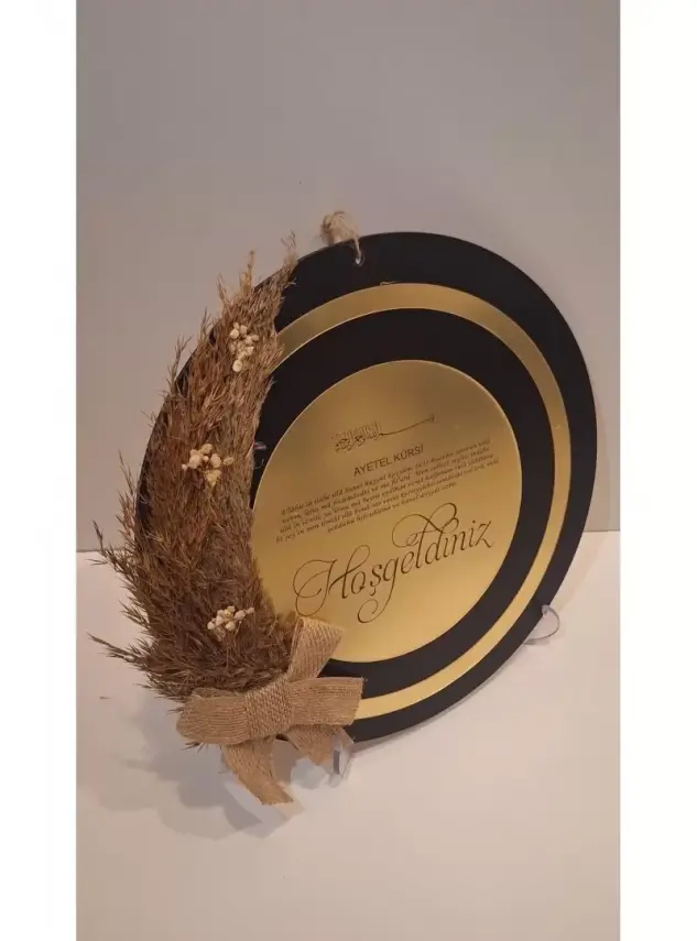Ebruli Sanat Tasarım Hoşgeldiniz Kapı Süsü - 3