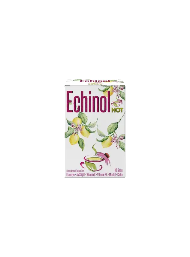 Echinol Hot Limon Aromalı Toz İçecek 10 Saşe - 1