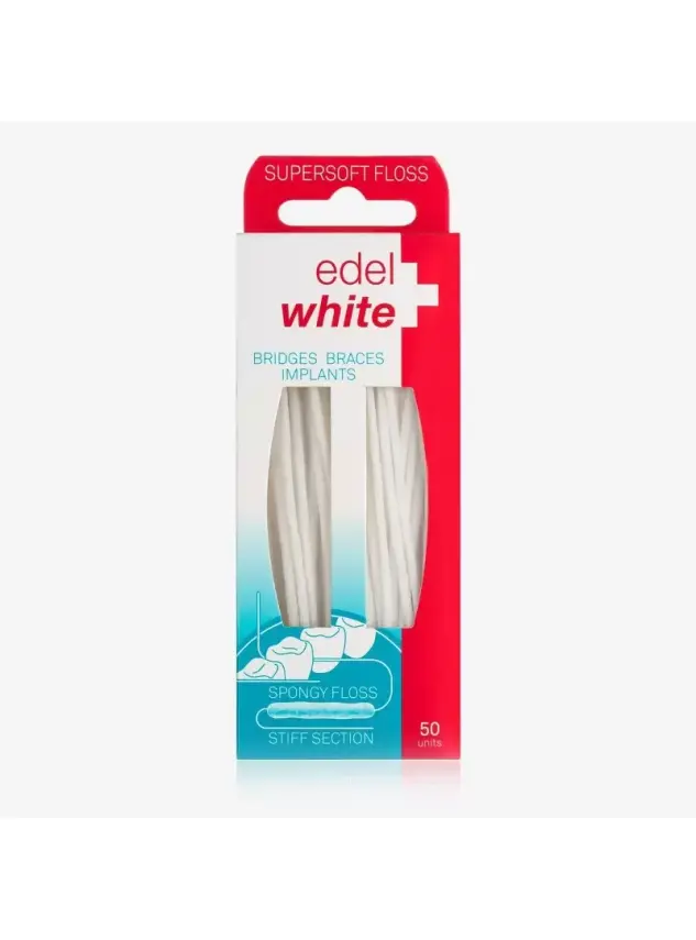 Edel White Supersoft Implant Diş İpi 50 Adet - 1