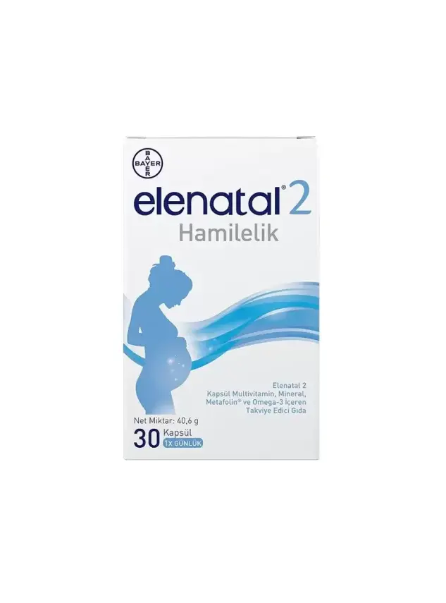Elenatal 2 Hamilelik Multivitamin, Mineral ve Omega 3 Kapsül 30 luk - 1