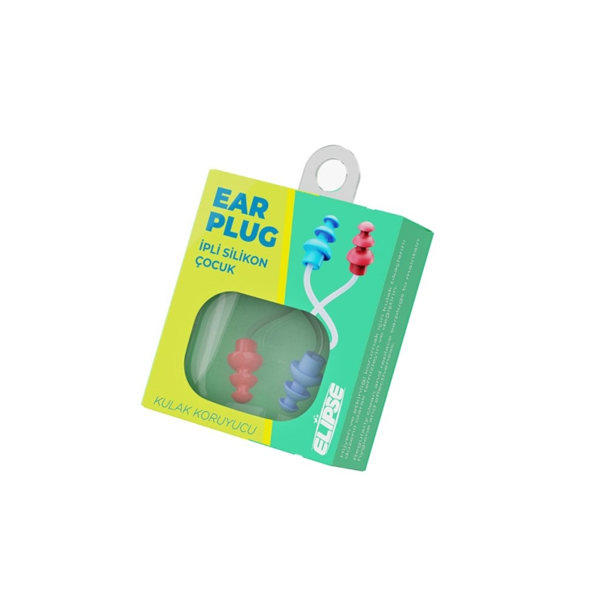 Elipse Kulak Tıkacı İpli Silikon Çocuk - 1