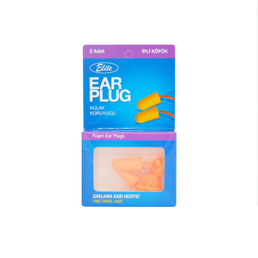Elite Ear Plug İpli Köpük Kulak Tıkacı - 1