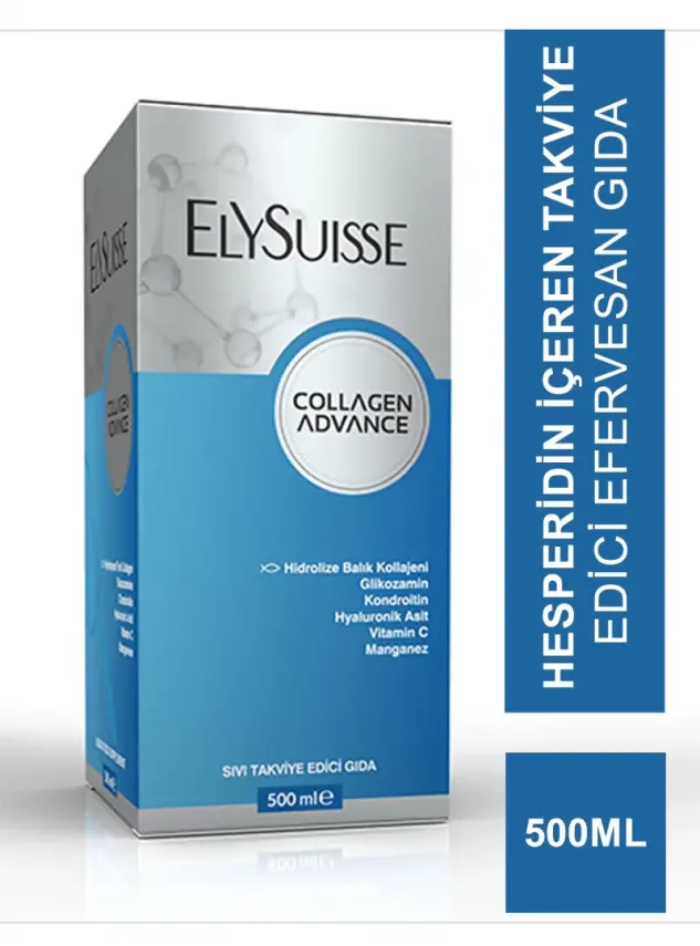 Elysuisse Collagen Advance Sıvı Kollajen Takviye Edici Gıda 500 ml - 1