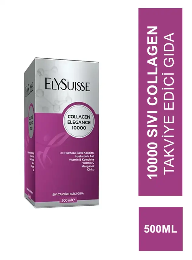 Elysuisse Collagen Elegance 10000 Sıvı Takviye Edici Gıda 500 ml - 1