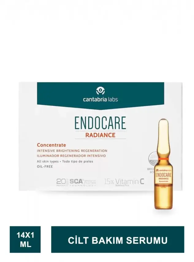 Endocare Radiance Concentrate - Cilt Bakım Serumu - 14x1 ml - 1