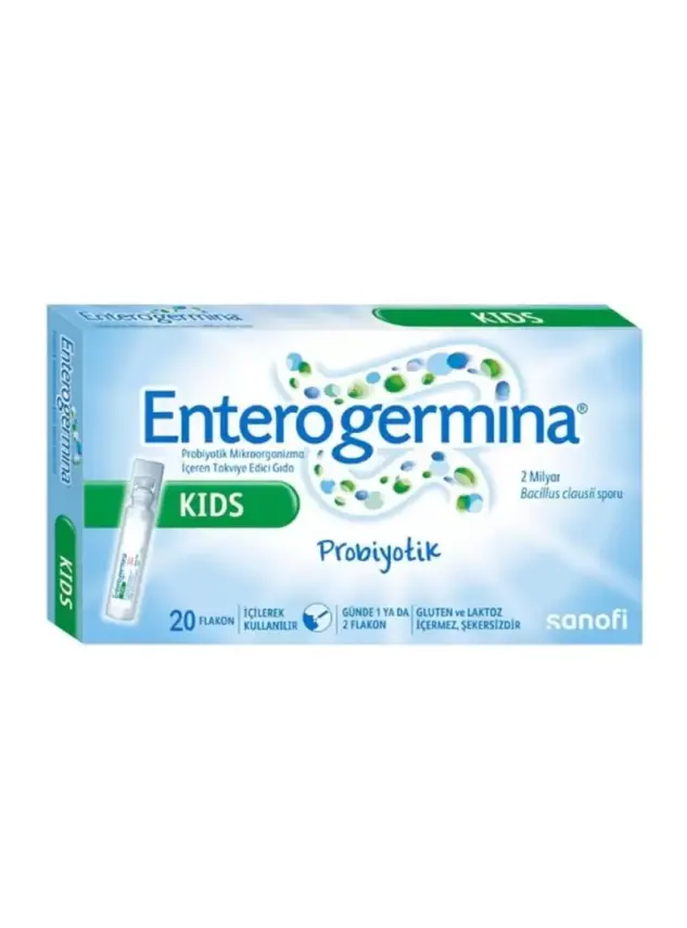 Outlet - Enterogermina Kids 2-10 Yaş Probiyotik - 5 ml x 20 Flakon - 1