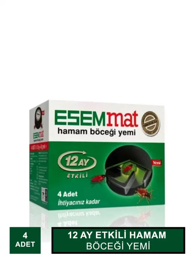 Esemmat Hamam Böceği Yemi 4 Adet - 1