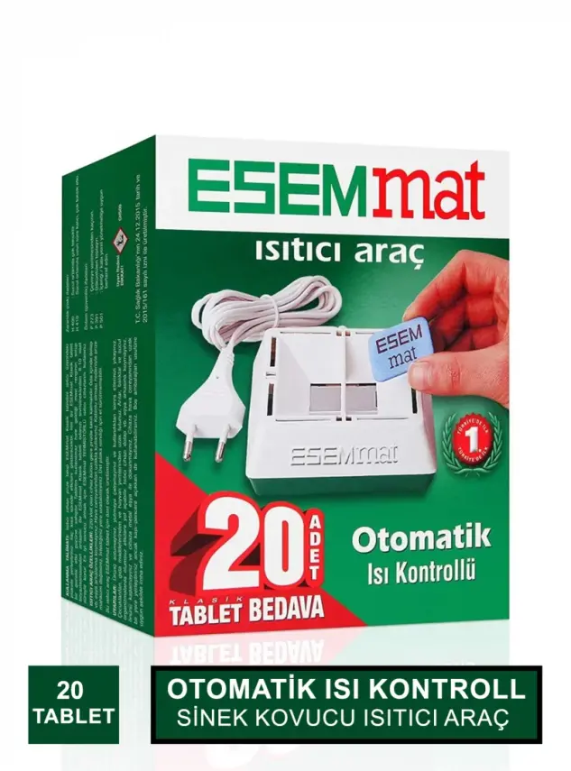 Esemmat Sinek Kovucu Isıtıcı Araç 20 Tablet - 1