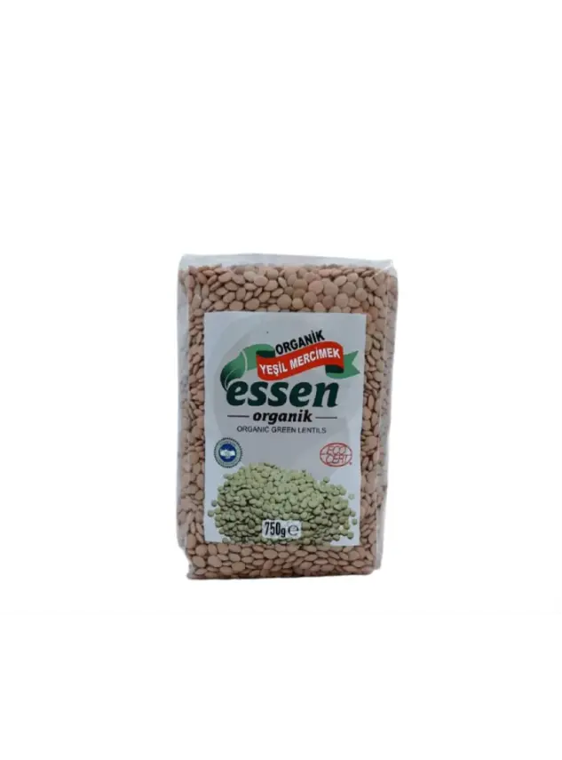 Essen Organik Yeşil Mercimek 750 Gr - 1