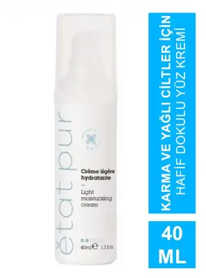 Etat Pur Light Moisturizing Cream - Karma/Yağlı Ciltler - 40 ml - 2