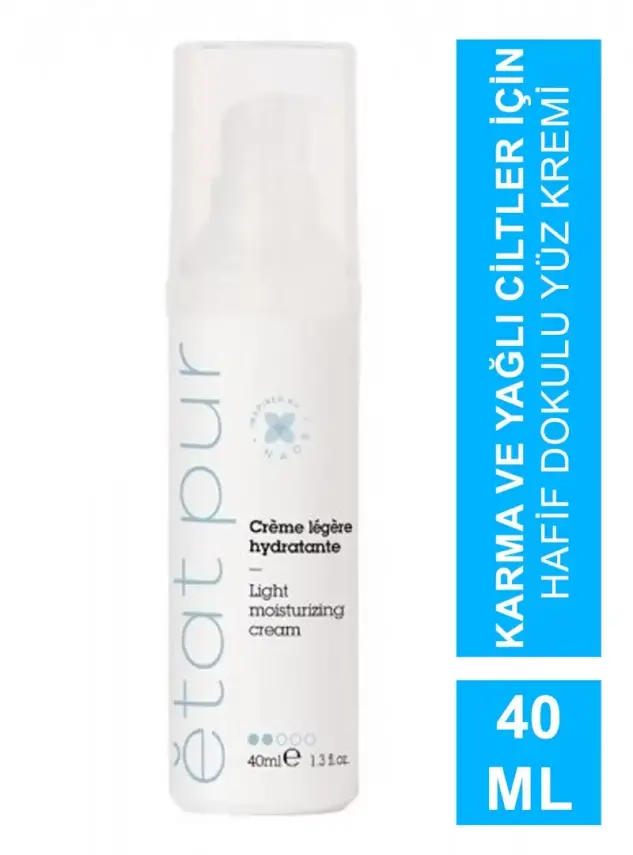 Etat Pur Light Moisturizing Cream - Karma/Yağlı Ciltler - 40 ml - 2
