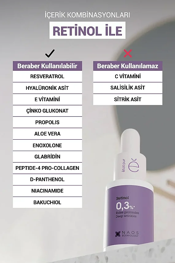 Etat Pur Pure Active Retinol %0,3 Konsantre Bakım Ürünü 15ml - 3