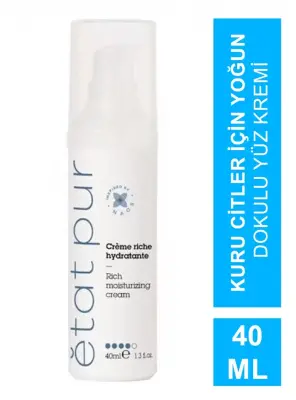 Etat Pur Rich Moisturizing Cream - Kuru Ciltler - 40 ml - 2
