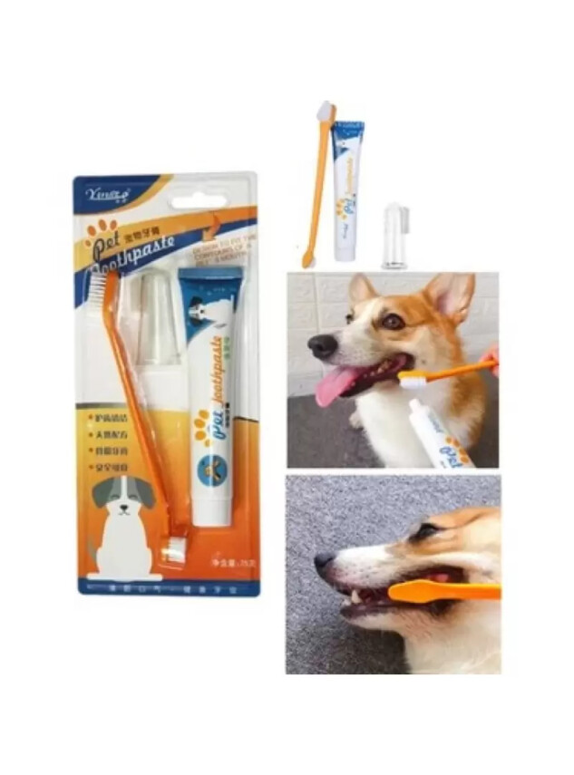 Evcil Hayvan 3 Fırçalı Diş Macun Seti - DİĞER