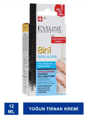 Eveline 8in1 Total Action - Yoğun Tırnak Kremi - 12 ml - Eveline Kozmetik