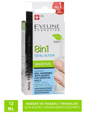 Eveline 8in1 Total Care - Yoğun Tırnak Sertleştirici - 12 ml - Eveline Kozmetik