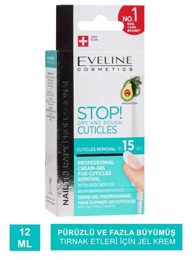 Eveline Stop Dry and Rough Cuticles - Kütikül Giderici Jel Krem - 12 ml - Eveline Kozmetik