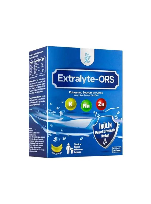 Extralyte-Ors Potasyum , Sodyum , Çinko Takviye Edici Gıda 10 Saşe - 1
