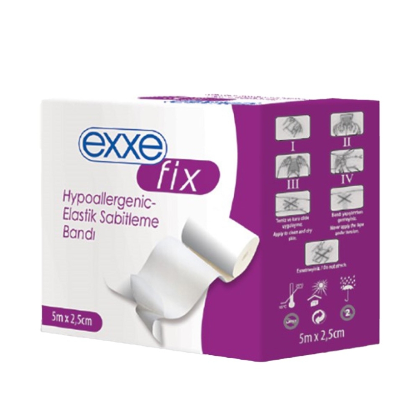Exxe Fix Elastik Sabitleme Bandı 5m x 2,5cm - 1
