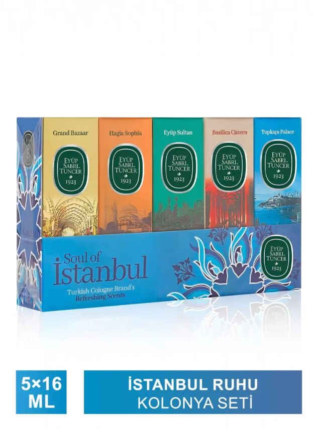Eyüp Sabri Tuncer 5'li 16 ml Kolonya - Soul of İstanbul - Eyüp Sabri Tuncer