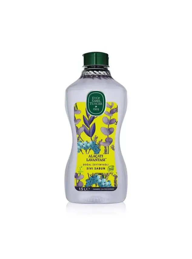 Eyüp Sabri Tuncer Alaçatı Lavantası Doğal Zeytinyağlı Sıvı Sabun 1,5 lt - 1
