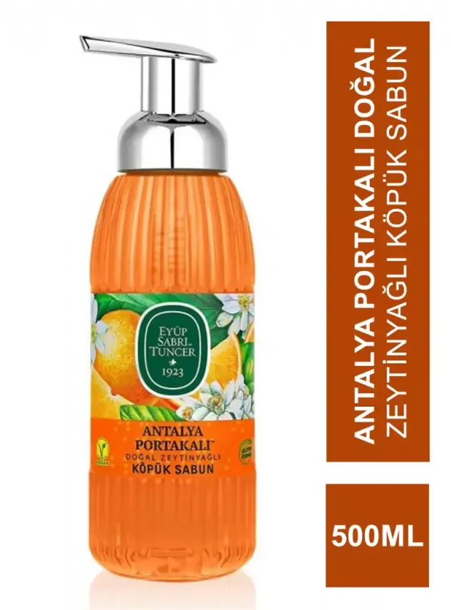 Eyüp Sabri Tuncer Antalya Portakalı Doğal Zeytinyağlı Köpük Sabun 500 ml - 2
