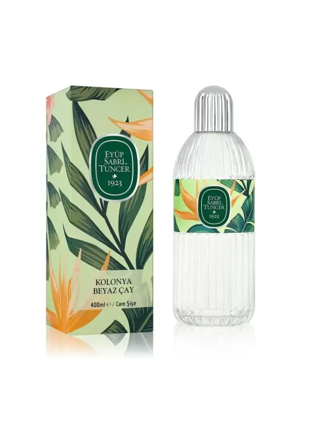 Eyüp Sabri Tuncer Beyaz Çay Kolonya Cam Şişe 400 ml - 1