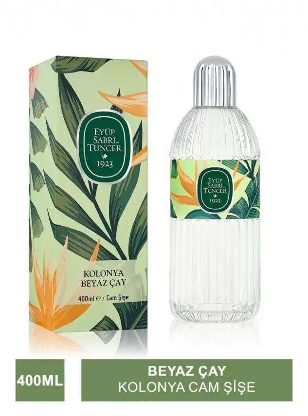 Eyüp Sabri Tuncer Beyaz Çay Kolonya Cam Şişe 400 ml - 2