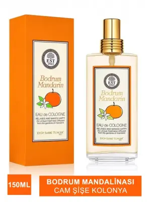Eyüp Sabri Tuncer Bodrum Mandalinası 150 ml Eau De Cologne - Cam Şişe - 1