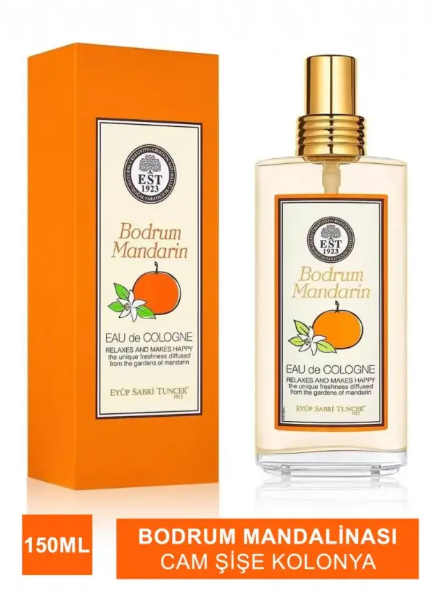 Eyüp Sabri Tuncer Bodrum Mandalinası 150 ml Eau De Cologne - Cam Şişe - 1