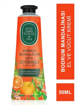 Eyüp Sabri Tuncer Bodrum Mandalinası Doğal Zeytinyağlı El ve Vücut Kremi 50 ml - 1
