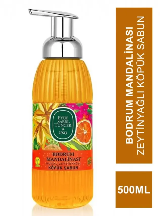 Eyüp Sabri Tuncer Bodrum Mandalinası Doğal Zeytinyağlı Köpük Sabun 500 ml - 2