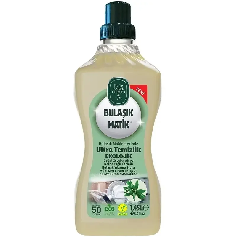 Eyüp Sabri Tuncer Bulaşık Matik Doğal Zeytinyağı ve Defne Yağlı Formül Bulaşık Yıkama Sıvısı 1,45 L - 1