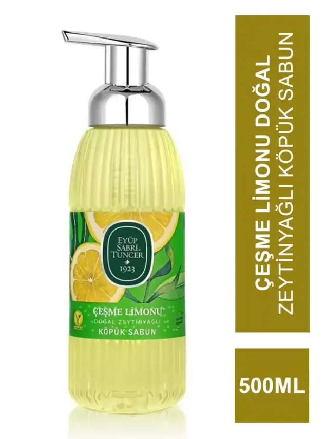 Eyüp Sabri Tuncer Çeşme Limonu Doğal Zeytinyağlı Köpük Sabun 500 ml - 2