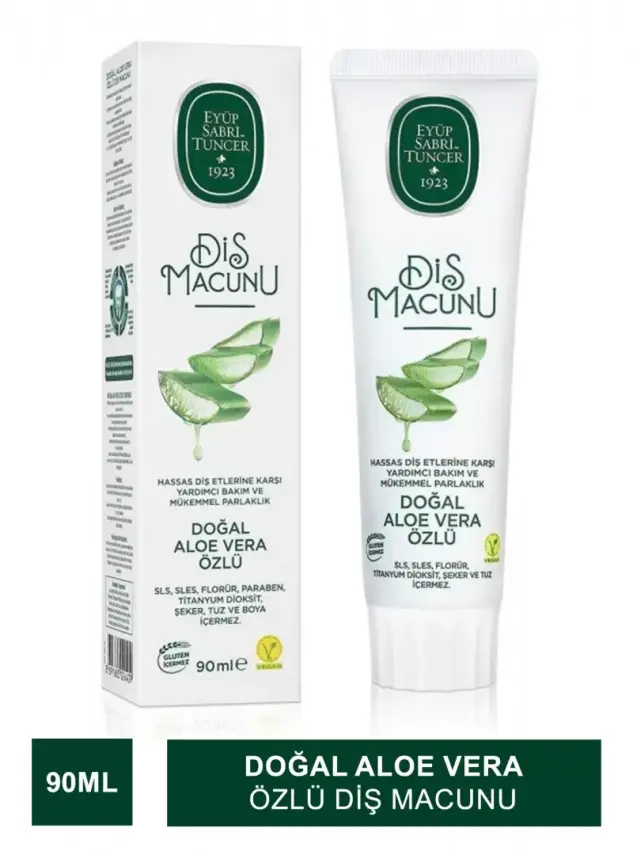OUTLET - Eyüp Sabri Tuncer Doğal Aloe Vera Özlü Diş Macunu 90 ml - 2
