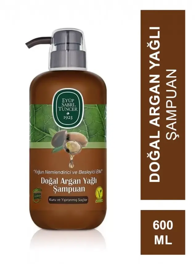 Eyüp Sabri Tuncer Doğal Argan Yağlı Şampuan 600 ml - 1